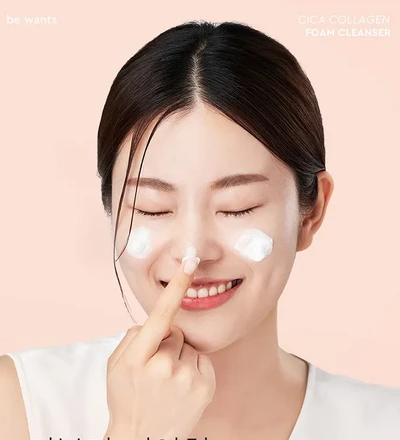 bewants cica collagen foam cleanser