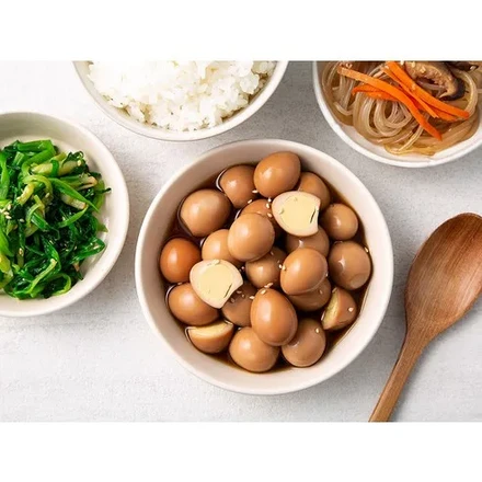 Gomgom Quail Eggs in Soy Sauce, 1kg, Pack of 2