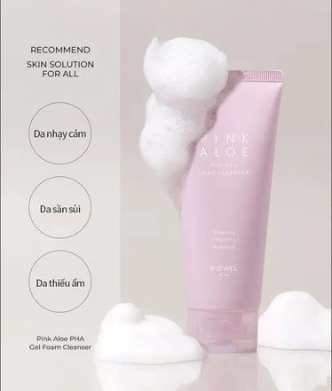 BJEWEL Pink Aloe PHA Gel Cleanser 150ml