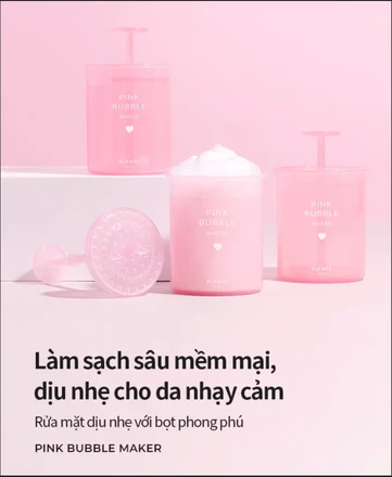 BJEWEL Pink Facial Cleanser Bubble Maker Cup